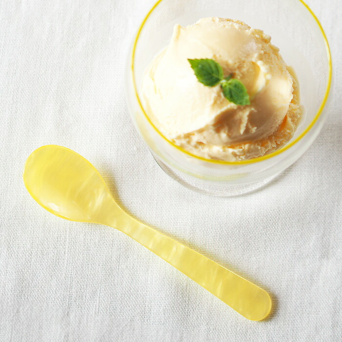 ハイムゾーネ　エッグスプーン　イエロー　/　Heim　Sohne