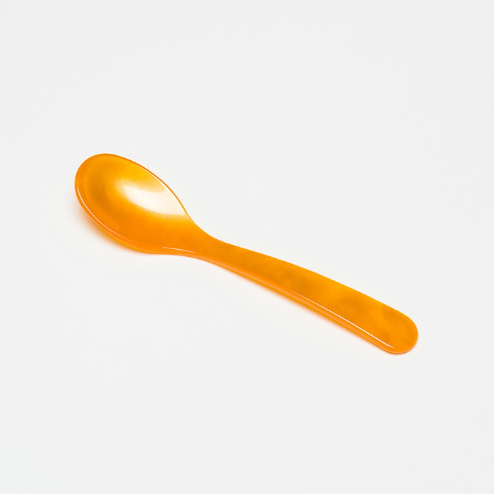 ハイムゾーネ　エッグスプーン　オレンジ　/　Heim　Sohne