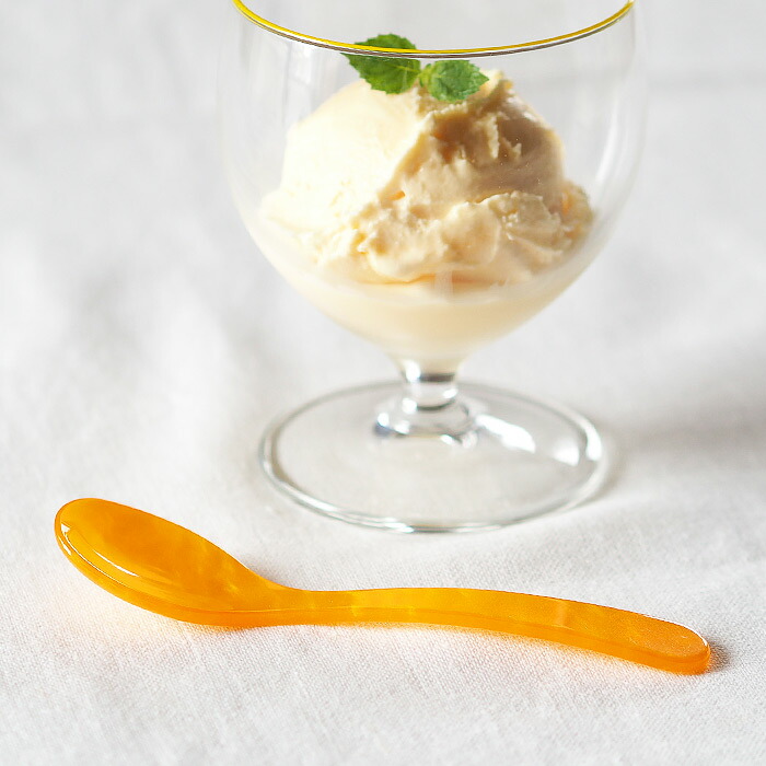 ハイムゾーネ　エッグスプーン　オレンジ　/　Heim　Sohne