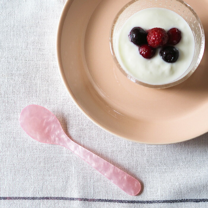 ハイムゾーネ　エッグスプーン　ピーチ　/　Heim　Sohne