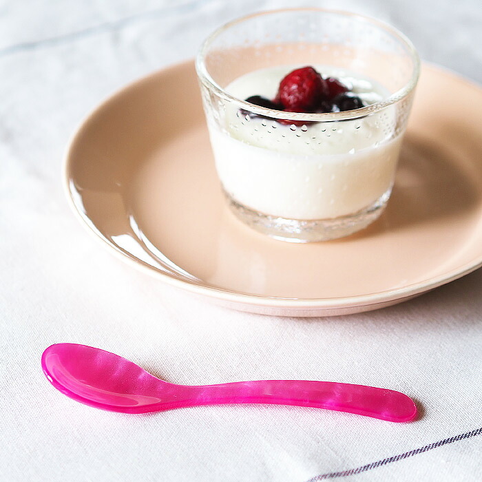 ハイムゾーネ　エッグスプーン　ピンク　/　Heim　Sohne