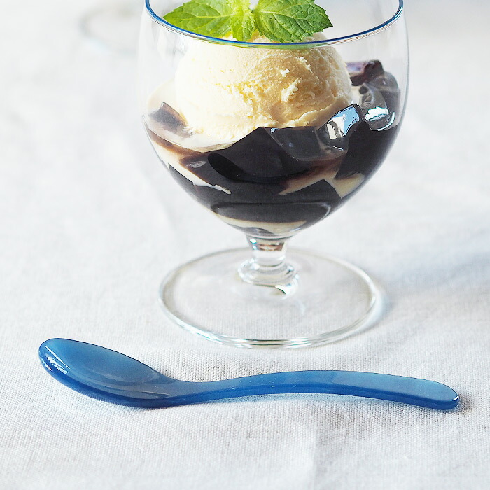 ハイムゾーネ　エッグスプーン　ブルー　/　Heim　Sohne