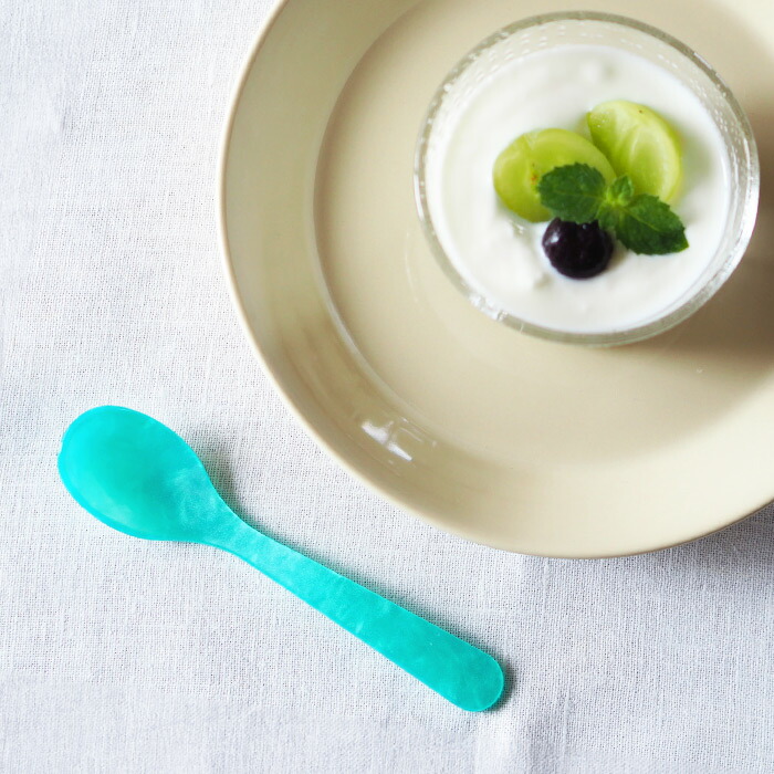 ハイムゾーネ　エッグスプーン　ターコイズ　/　Heim　Sohne