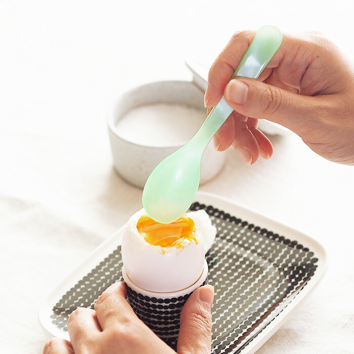 ハイムゾーネ　エッグスプーン　グリーンアップル　/　Heim　Sohne