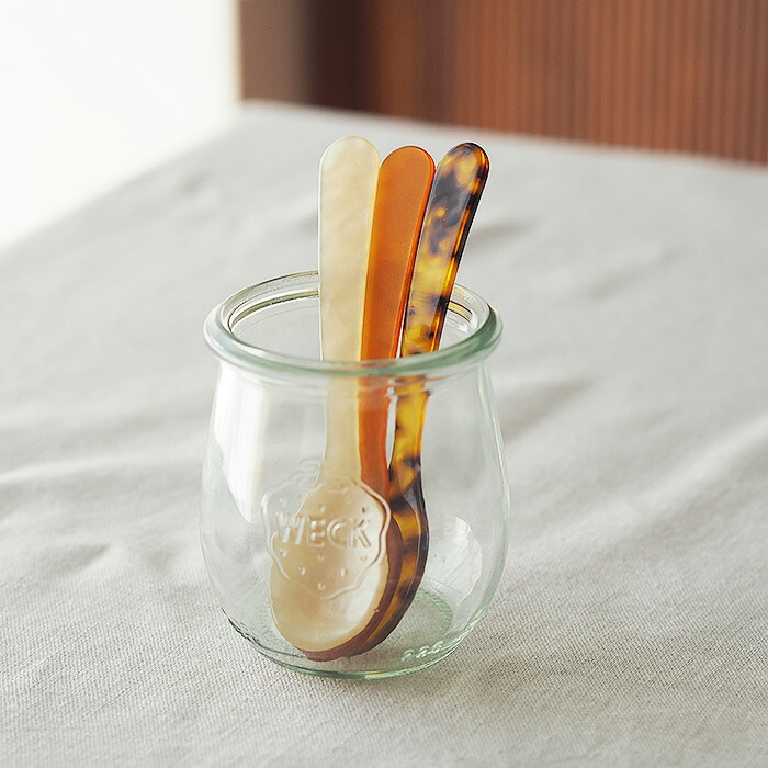 ハイムゾーネ　エッグスプーン　クリーム　/　Heim　Sohne