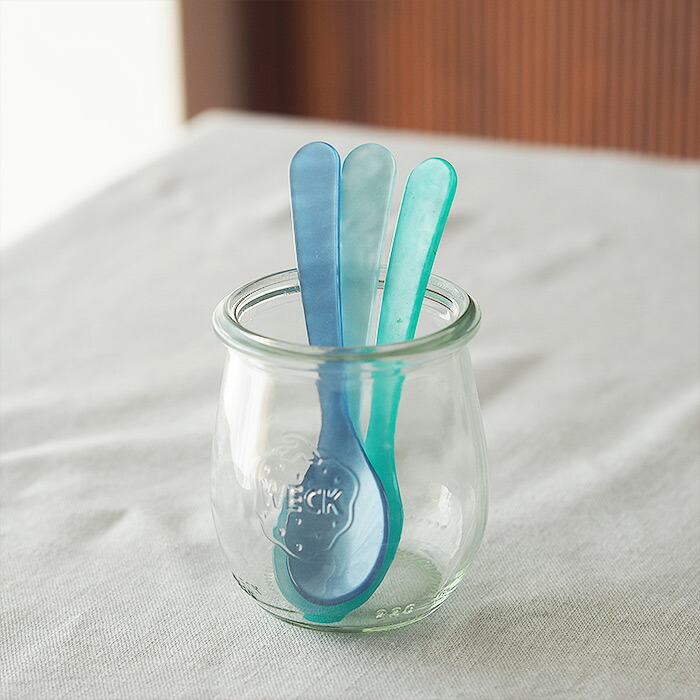 ハイムゾーネ　エッグスプーン　アクア　/　Heim　Sohne