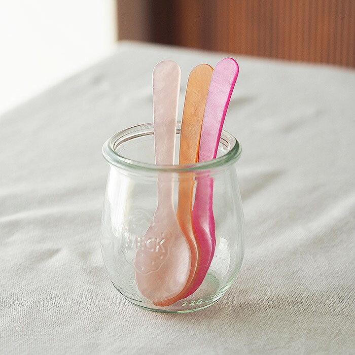 ハイムゾーネ　エッグスプーン　ピーチ　/　Heim　Sohne