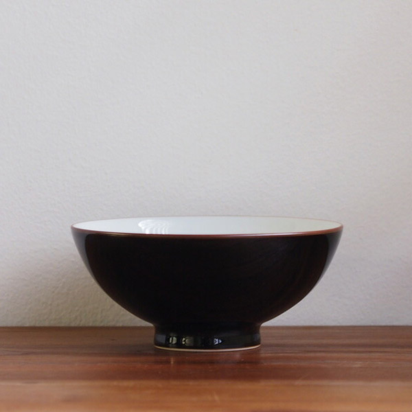 白山陶器　ベーシック　4寸飯碗　天目　/　HAKUSAN