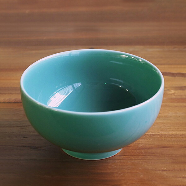 白山陶器　どんぶり　5寸深めん丼　青磁　/　HAKUSAN