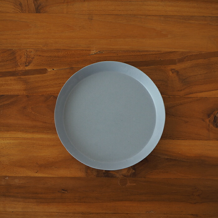 【取扱終了0308】イデアコ　ウスモノ　プレート18cm　ブルー　/　ideaco　