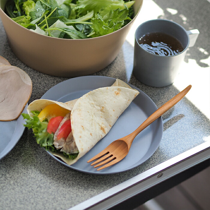 【取扱終了0308】イデアコ　ウスモノ　プレート18cm　ブルー　/　ideaco　