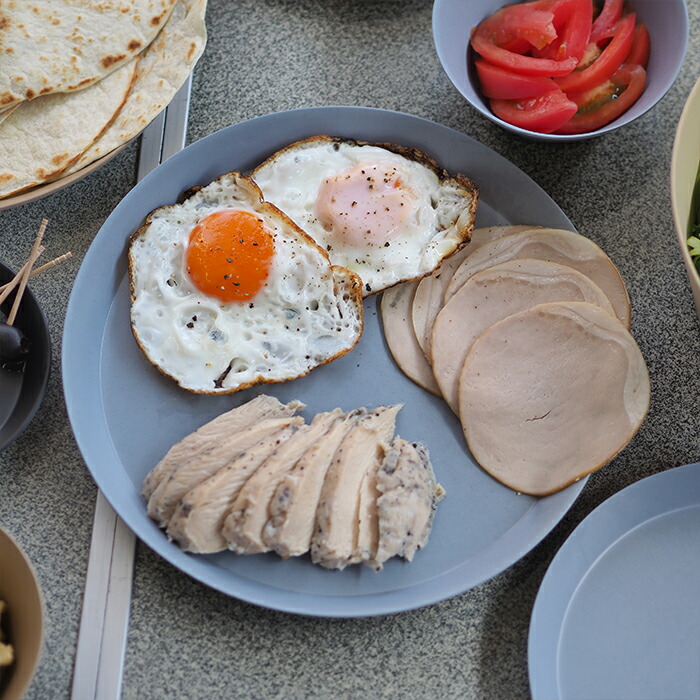 イデアコ　ウスモノ　プレート24cm　ブルー　/　ideaco　