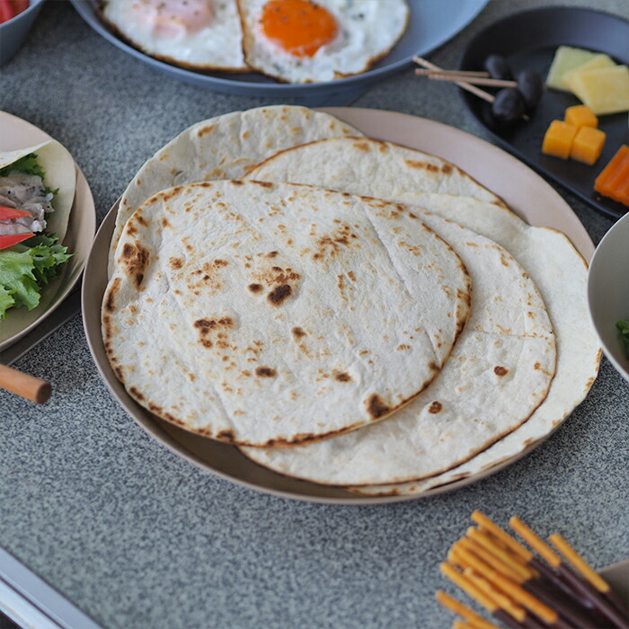 イデアコ　ウスモノ　プレート24cm　ソイルベージュ　/　ideaco　