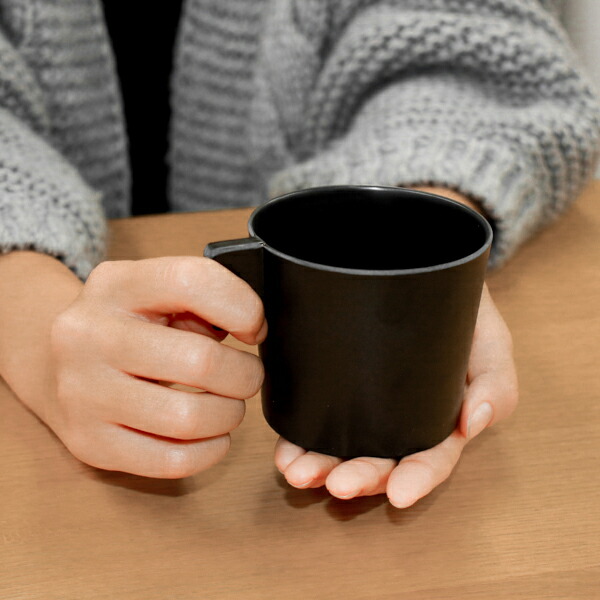 イデアコ　ウスモノ　カップ　ブラック　/　ideaco　