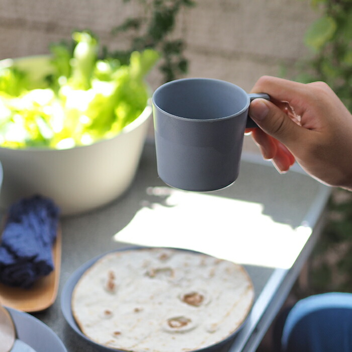 イデアコ　ウスモノ　カップ　ブルー　/　ideaco　