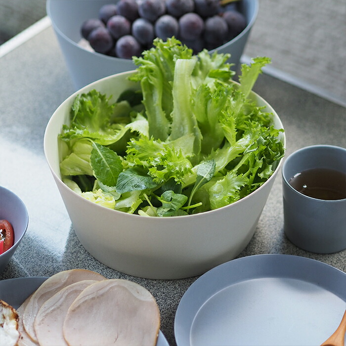 イデアコ　ウスモノ　サラダボウル　サンドホワイト　/　ideaco　