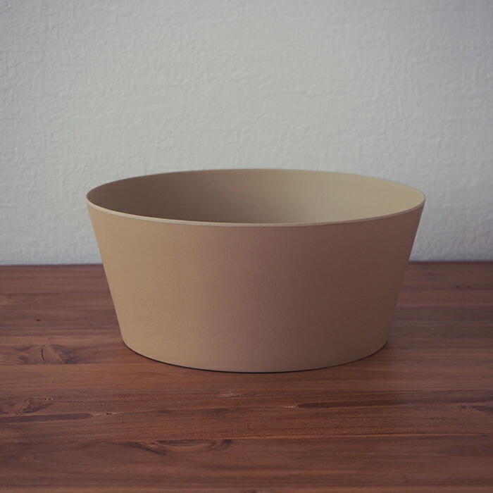 イデアコ　ウスモノ　サラダボウル　ソイルベージュ　/　ideaco　