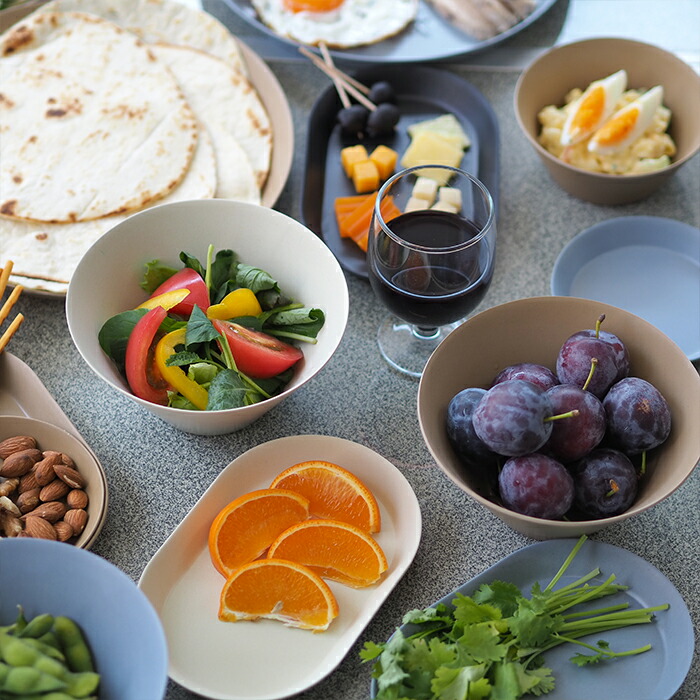 【取扱終了0308】イデアコ　ウスモノ　プレート18cm　ブルー　/　ideaco　