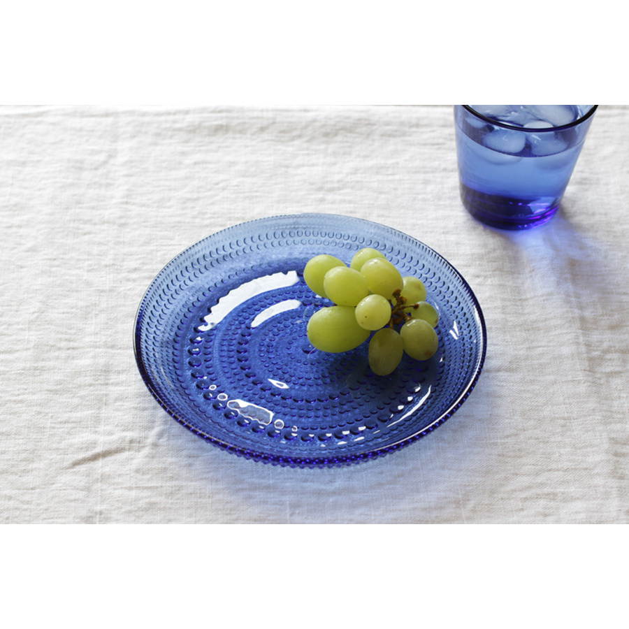 【取扱終了0701】イッタラ　カステヘルミ　プレート　17cm　ウルトラマリンブルー　/　iittala　Kastehelmi　※
