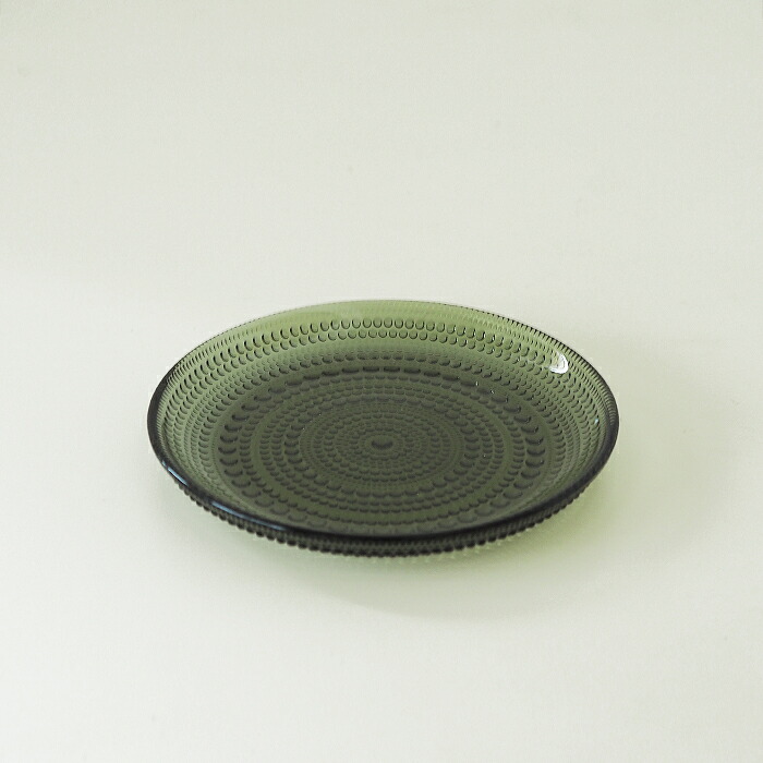 イッタラ　カステヘルミ　プレート　17cm　モスグリーン　/　iittala　Kastehelmi　　