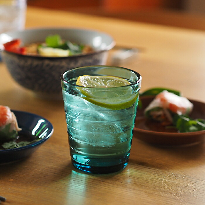 イッタラ　アイノ・アアルト　タンブラー　シーブルー　/　iittala　AinoAalto　□