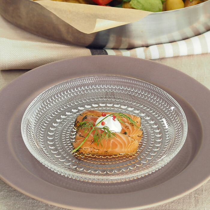 イッタラ　カステヘルミ　プレート　17cm　クリア　/　iittala　Kastehelmi　