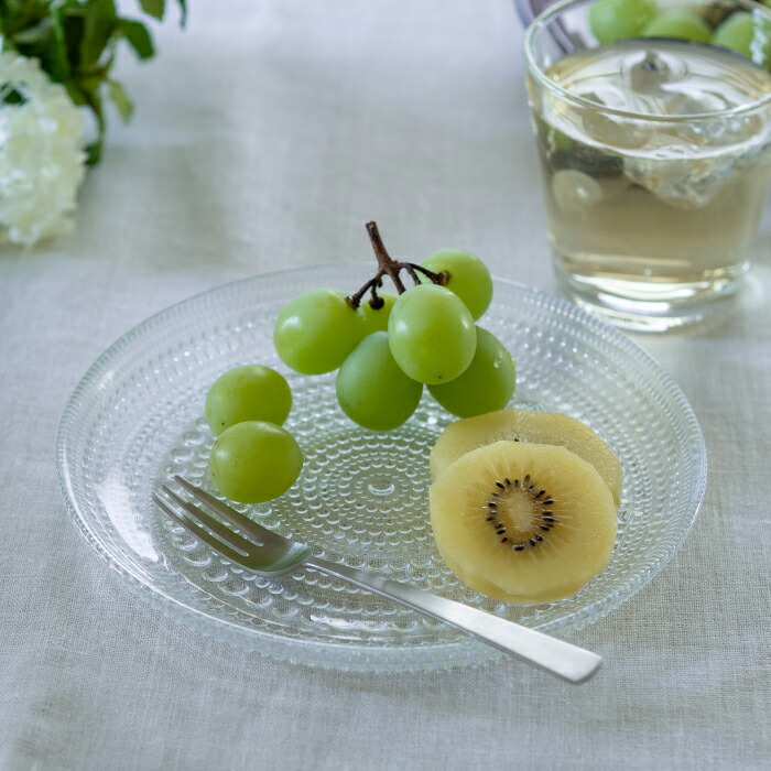 イッタラ　カステヘルミ　プレート　17cm　クリア　/　iittala　Kastehelmi　