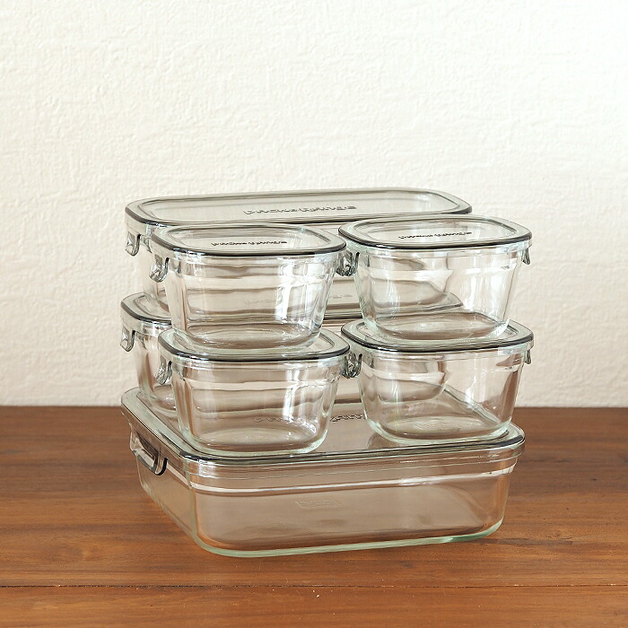 イワキ　パック＆レンジ　クールグレー　システムセット　/　iwaki　