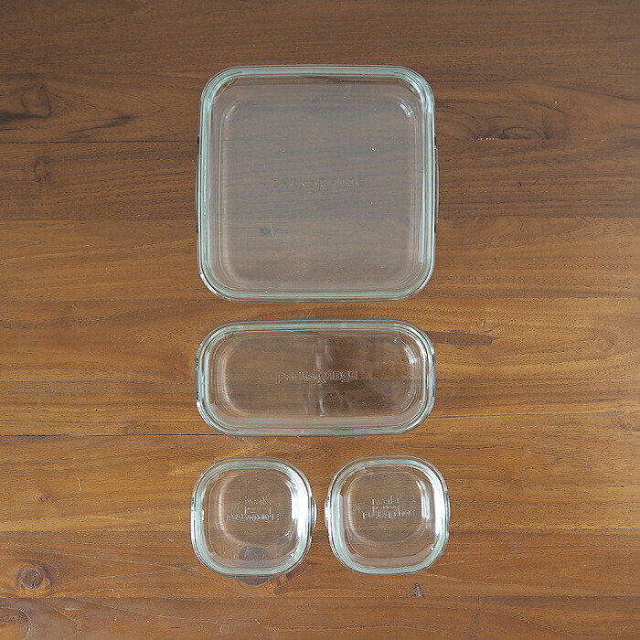 イワキ　パック＆レンジ　クールグレー　システムセット・ミニ　/　iwaki　