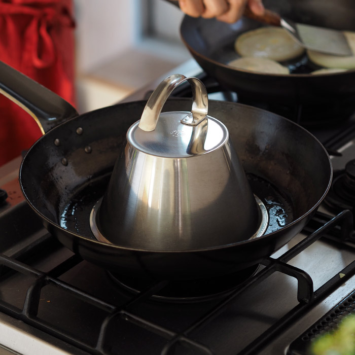 ヨナス　ステンレス　ハンバーガーパティ　カバー　ハンドル付　/　Jonas