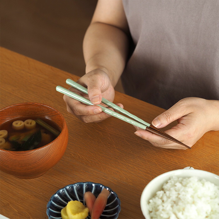 KURABI　箸　青磁　食洗器対応　/　KAWAI