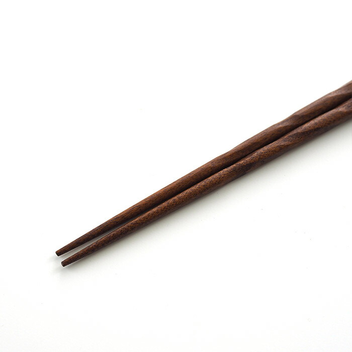 KURABI　箸　彫り　茶　/　KAWAI