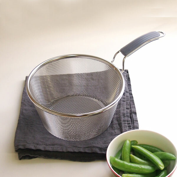 工房アイザワ　シリコンハンドル　ボイルバスケット　180mm