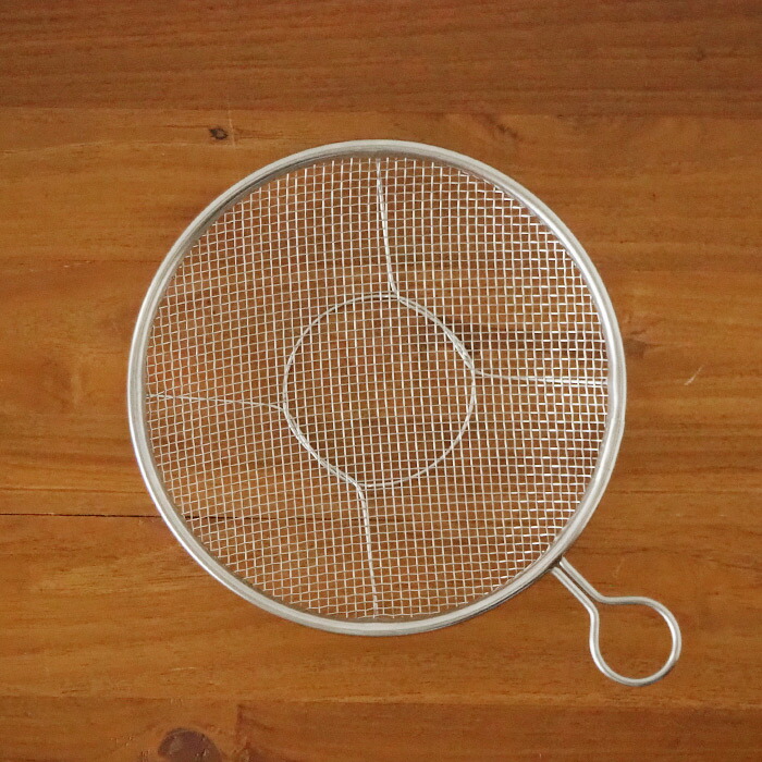 ＼ヒルナンデス！でご紹介／kanリング付盆ザル　21cm