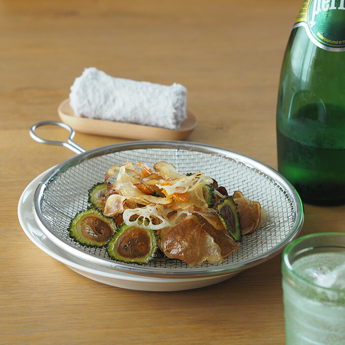 ＼ヒルナンデス！でご紹介／■kanリング付盆ザル　3サイズセット