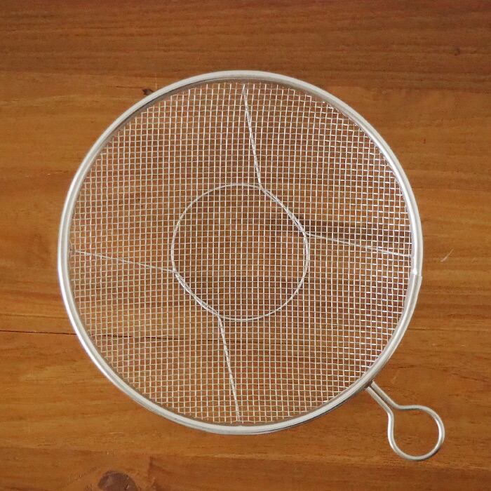 ＼ヒルナンデス！でご紹介／kanリング付盆ザル　24cm