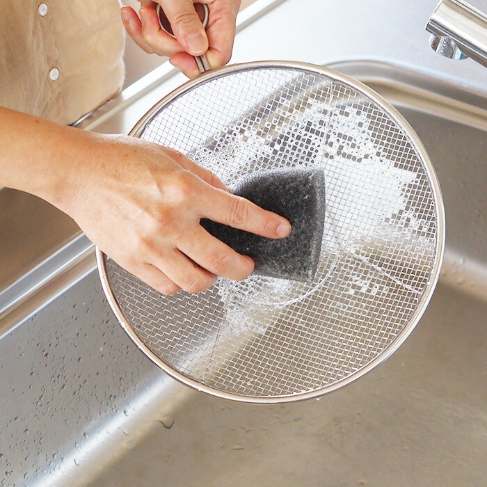 ＼ヒルナンデス！でご紹介／kanリング付盆ザル　24cm