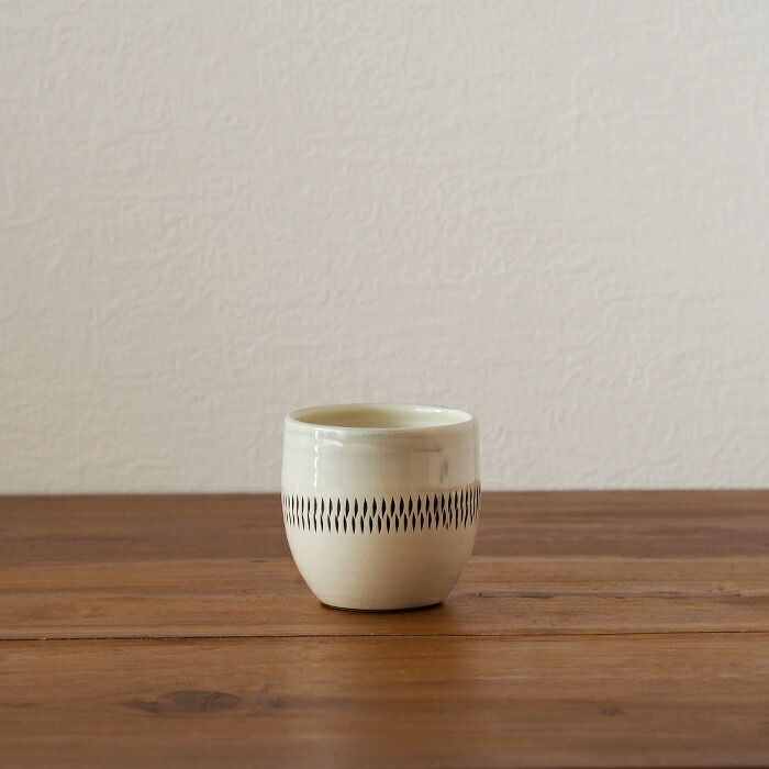 小鹿田焼　小袋窯　湯呑み　グラス型