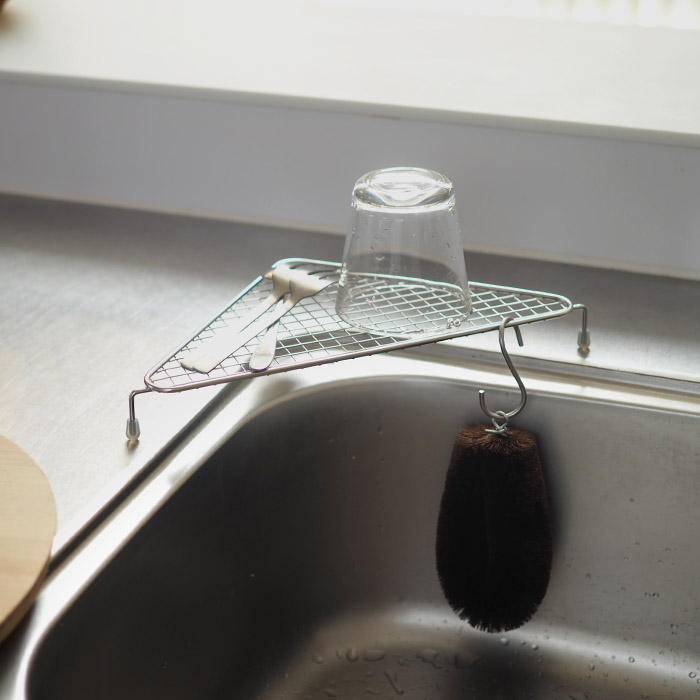 家事問屋　水切りコーナーラック