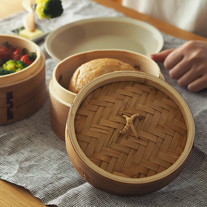 かごや　杉　中華せいろ　15cm　蓋