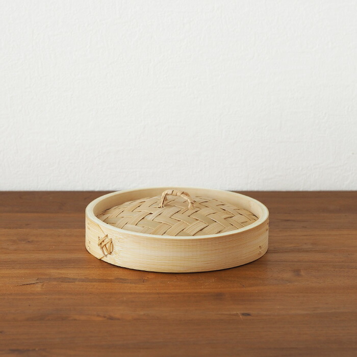 かごや　竹　中華せいろ　18cm　蓋
