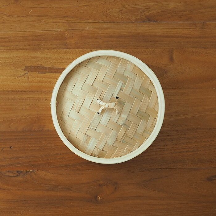 かごや　竹　中華せいろ　18cm　蓋
