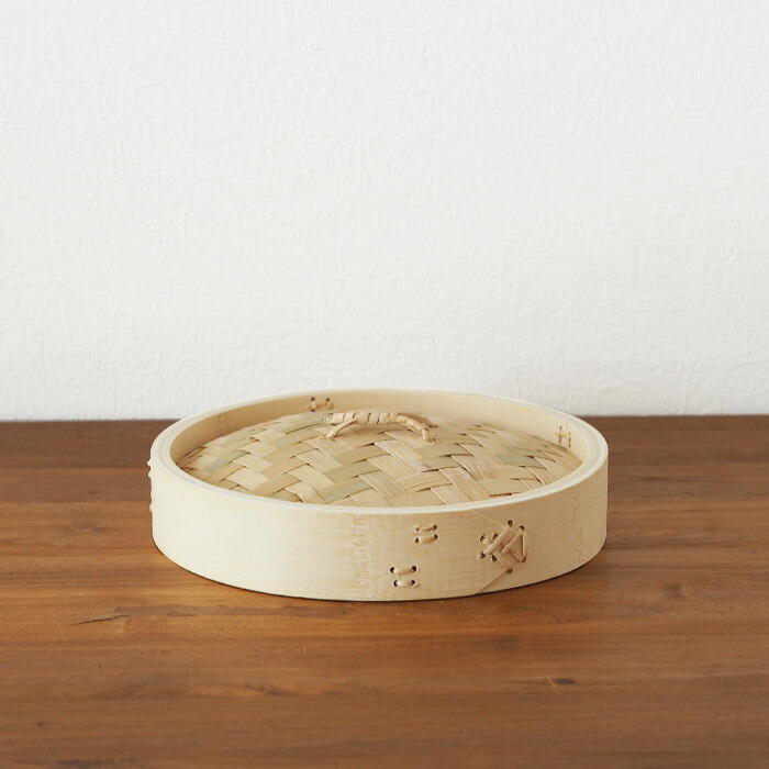 かごや　竹　中華せいろ　21cm　蓋