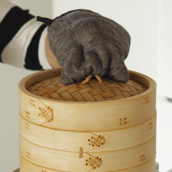 かごや　竹　中華せいろ　21cm　蓋