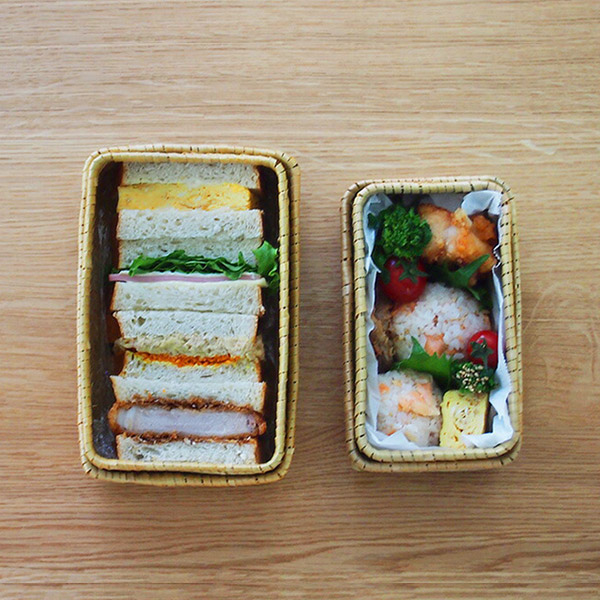 かごや　青竹　弁当箱　細ひご　大