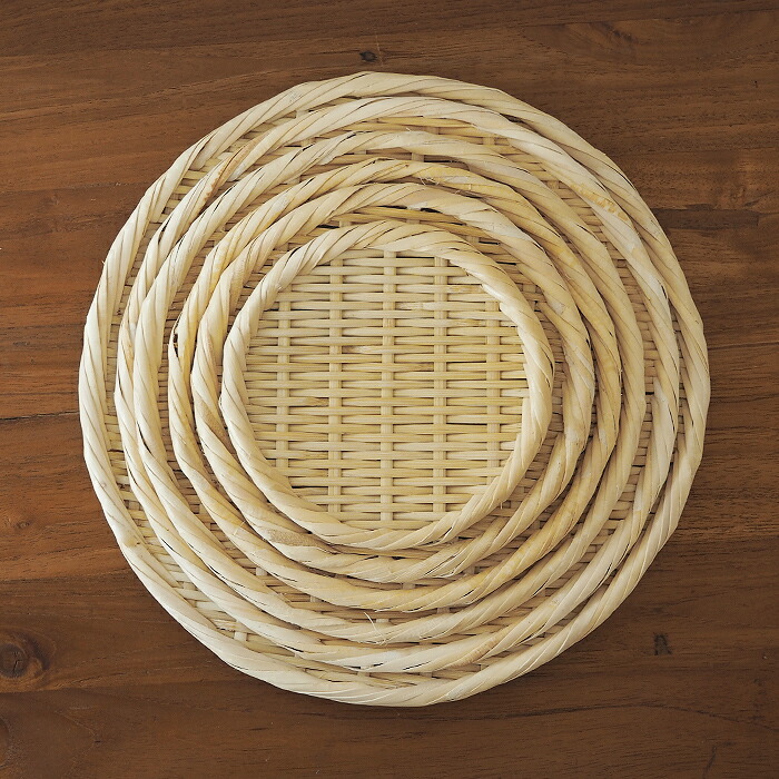 かごや　特選　丸盆ざる　27cm