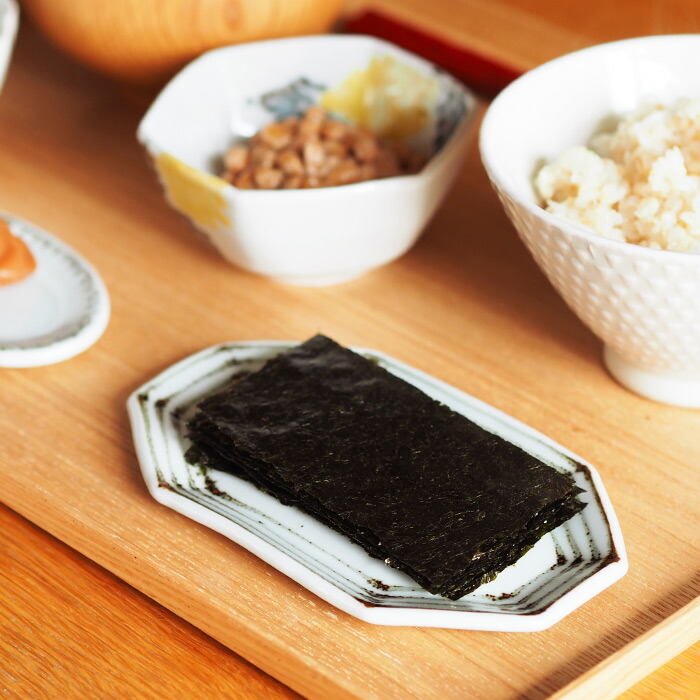 日下華子　色絵　鉄線　八角プレート小