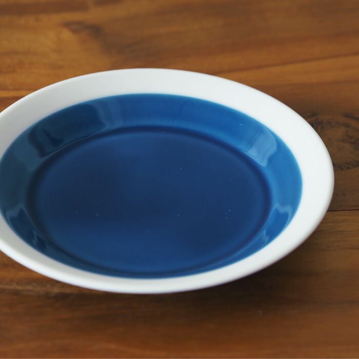 yumiko　iihoshi　porcelain　×　木村硝子店　dishes　110　plate　ink blue　/　ディシィーズ　インクブルー