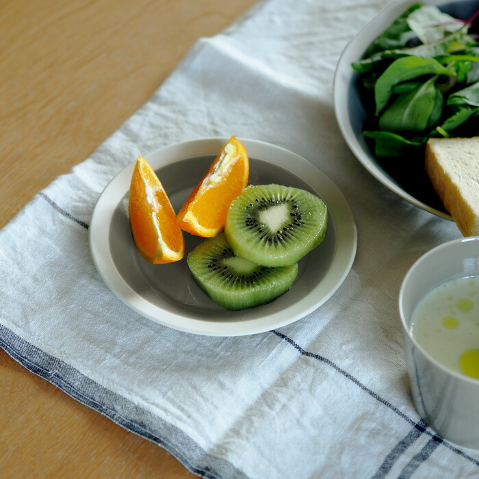 yumiko　iihoshi　porcelain　×　木村硝子店　dishes　140　plate　fog gray　/　ディシィーズ　フォググレー