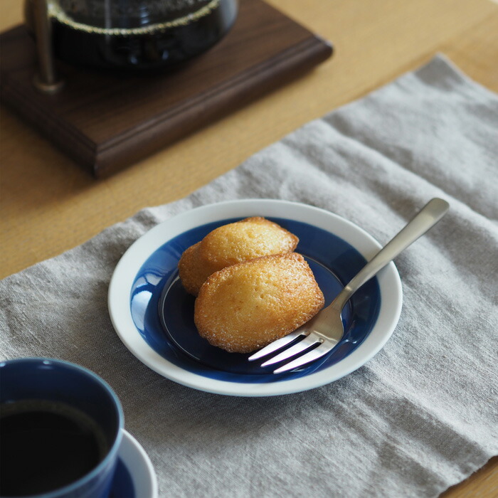 yumiko　iihoshi　porcelain　×　木村硝子店　dishes　140　plate　ink blue　/　ディシィーズ　インクブルー